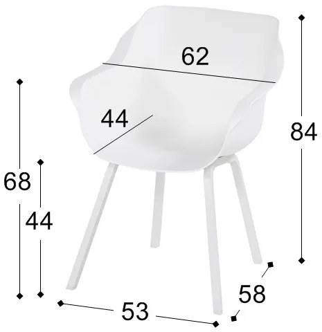 Hartman Sophie Element dining kuipstoel - Wit