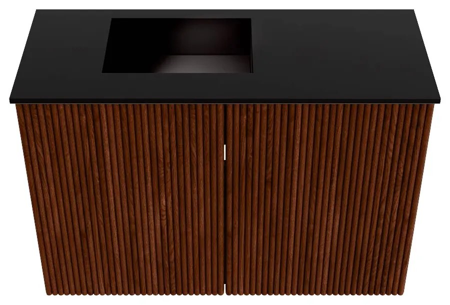 Mondiaz Joya 60cm toiletmeubel ruby met wastafel faye links 1 kraangat urban