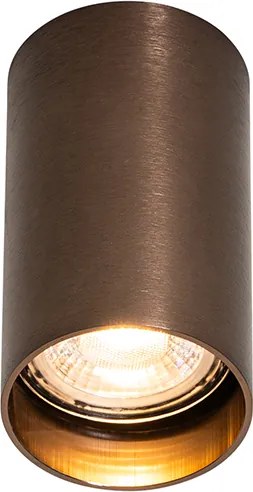 Set van 4 moderne spots donkerbrons 5,5 cm - Tuba