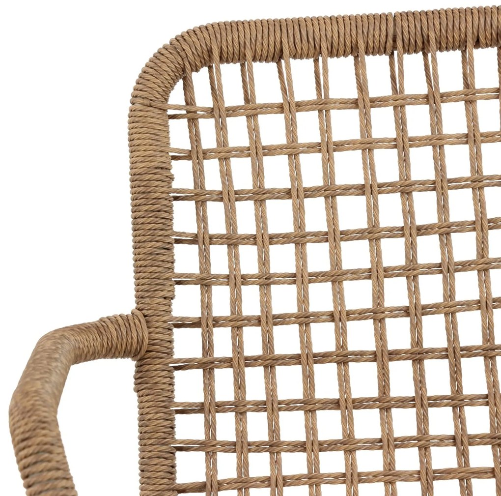 Tuinset 4 personen 120 cm Aluminium/rope Taupe Lifestyle Garden Furniture Catalone/Vienna
