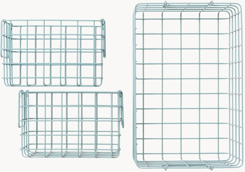 Metalen opbergmanden Mustard Made, 3-delig