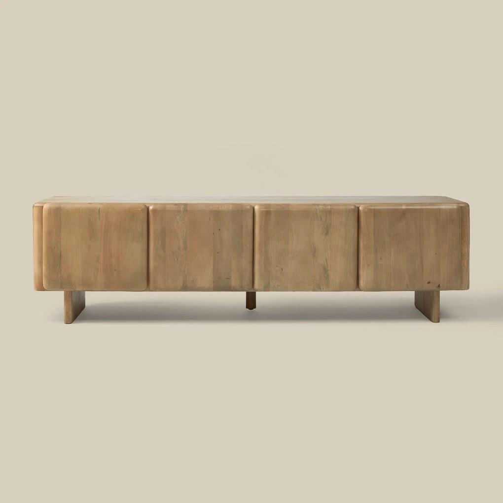Tv-meubel Gebleekt Eiken 200 Cm - 200x45x55cm.