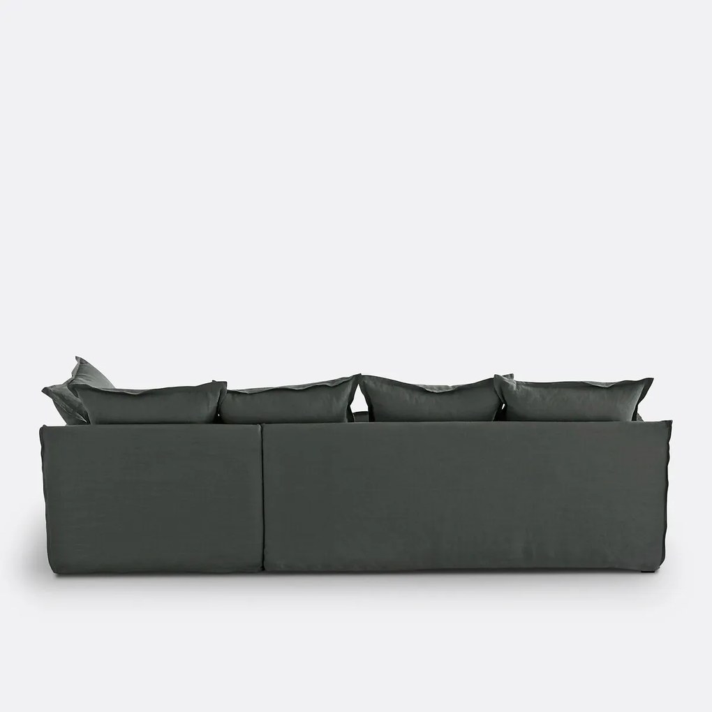 Hoes in linnen voor hoekbank Odna