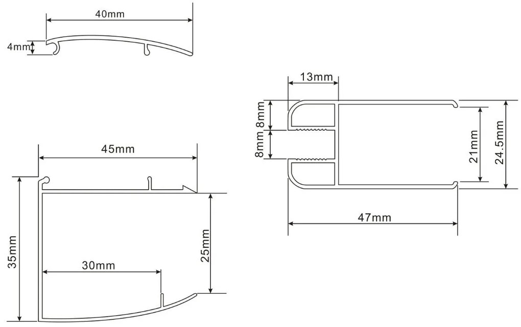 Mueller Augsburg Inloopdouche 600x2000 Anti-kalk