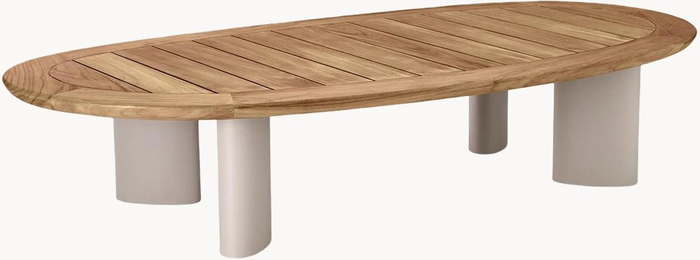 Ovale tuintafel Free From met teakhouten tafelblad