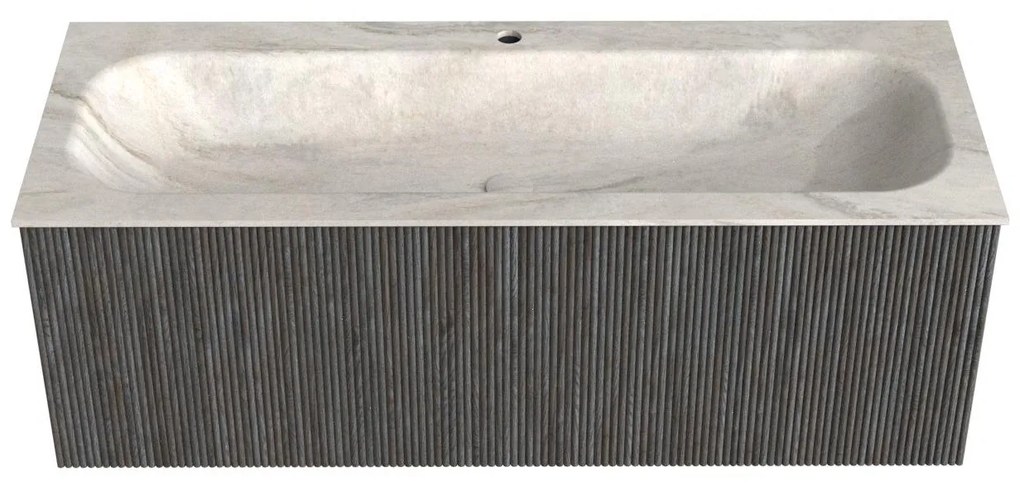Mondiaz Kurve-dlux 120cm badmeubel shadow met 1 lade en wastafel big large midden 1 kraangat ostra