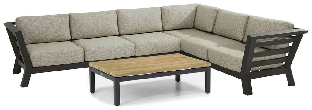 Hoek loungeset 6 personen Aluminium Grijs  4 Seasons Outdoor Meteoro/Lifestyle