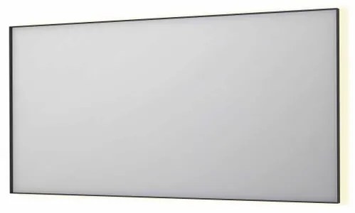 INK SP32 spiegel - 160x4x80cm rechthoek in stalen kader incl indir LED - verwarming - color changing - dimbaar en schakelaar - mat zwart 8410090
