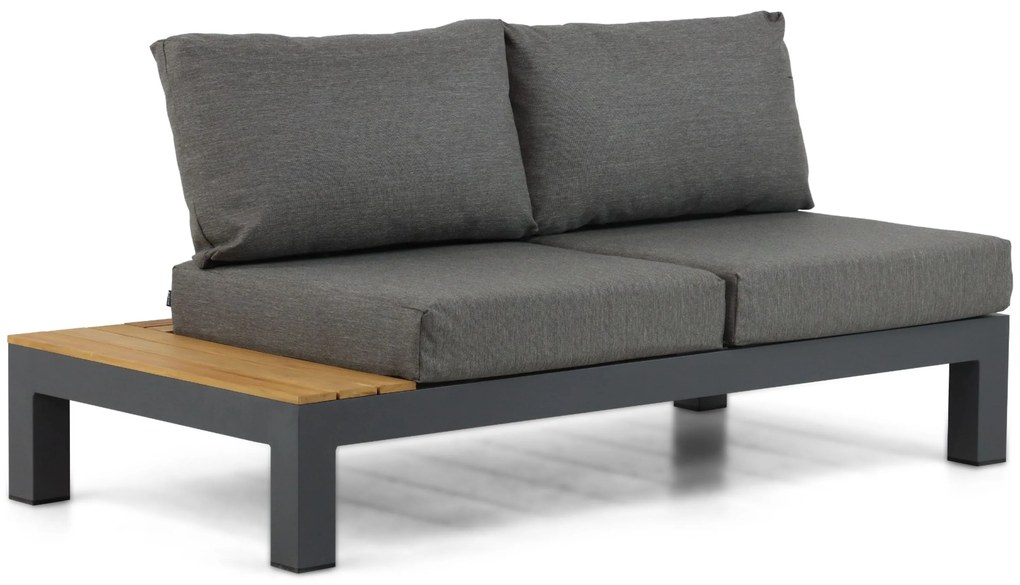 Loungeset 5 personen Aluminium/Teak Grijs Lifestyle Garden Furniture Vittoria