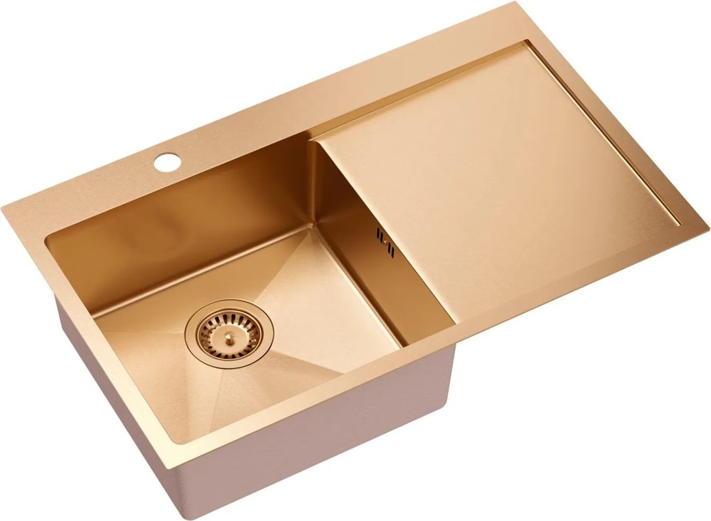 Stalen spoelbak RUSSEL 111 Copper