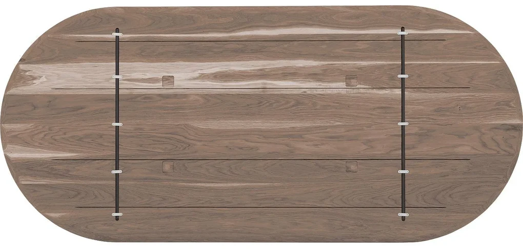 Goossens Excellent Eettafel Floyd, Semi rond 240 x 100 cm