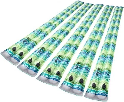 VEVOR zwembadgewichtzakken, set van 5 (240x30 cm), 0,3 mm dikke PVC-waterzakken met reflecterende strips en lekvrije schroefsluiting, voor het vastzetten van zwembadafdekkingen in de winter, groen