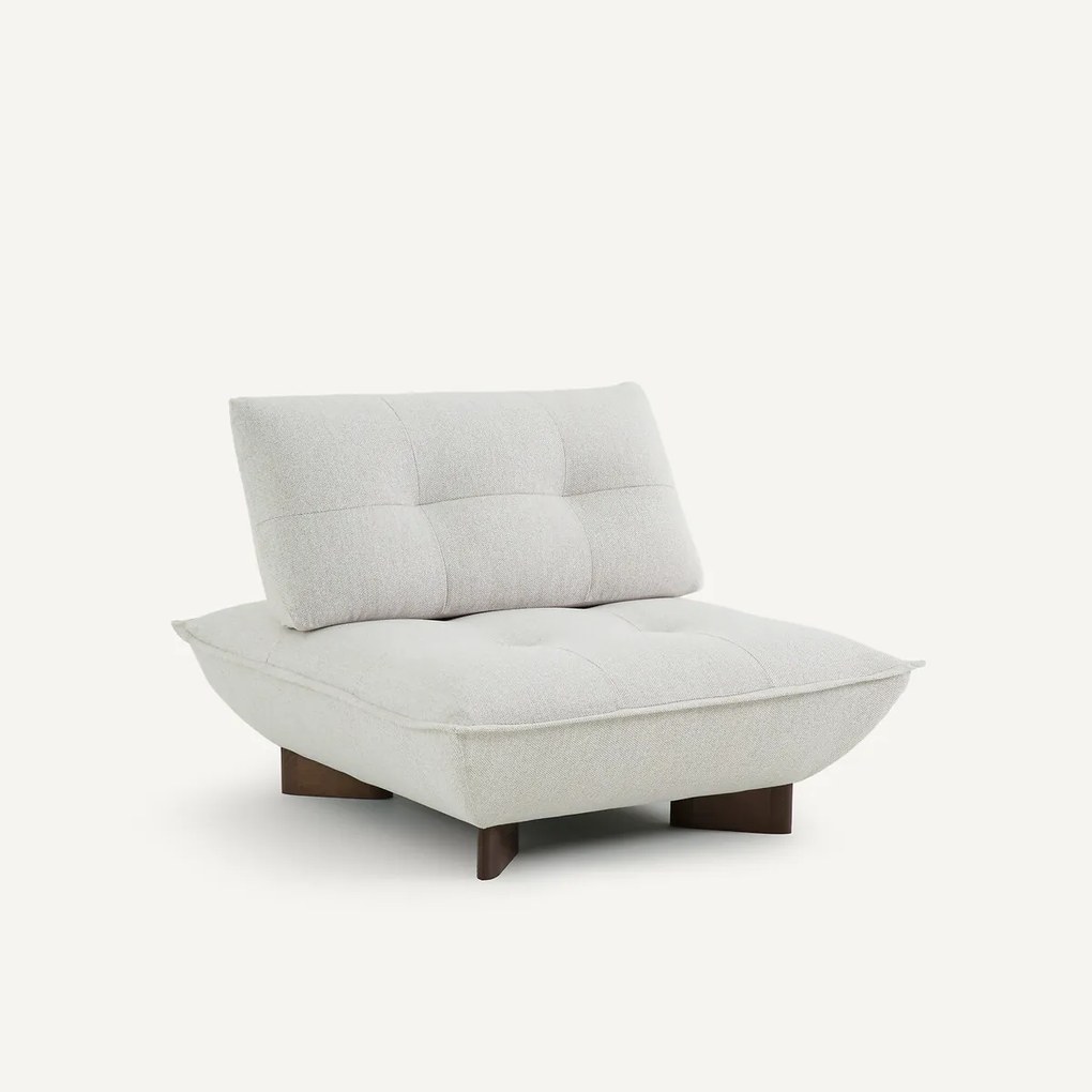 Modulaire fauteuil in tweed, KAORI