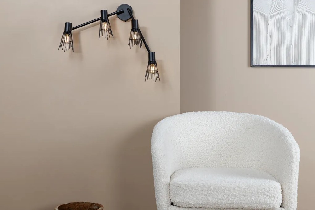 Jörn Verstelbare Wandlamp - Mida - Zwart - Jörn