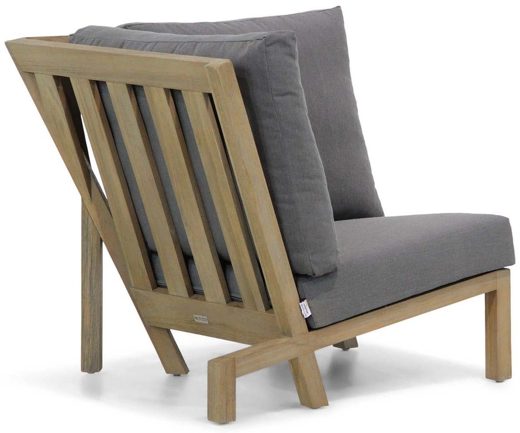 Hoek loungeset 4 personen Teak Grijs Lifestyle Garden Furniture Pure Island