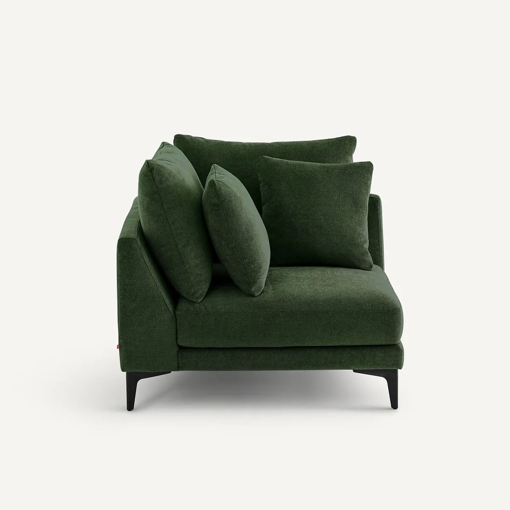 Hoekbank in polyestermix, MODERNISTE, ontwerp Emmanuel Gallina