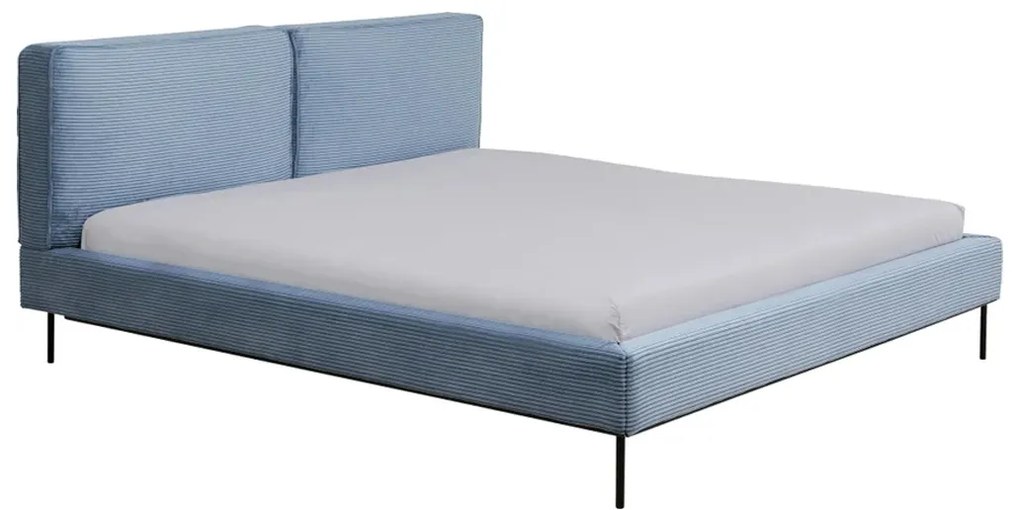 Kare Design East Side 2-persoons Bedframe Blauwe Stof 160 Cm