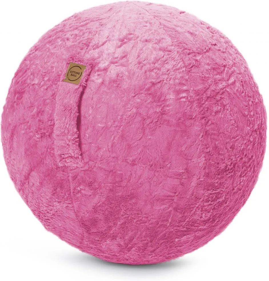 Sitting Ball Zitbal Fluffy - Pink