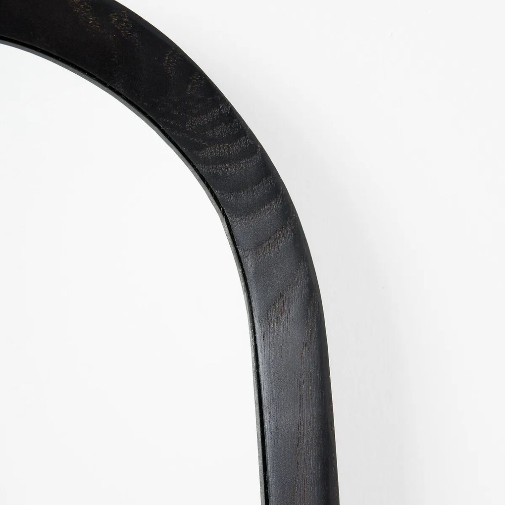 Rechthoekige spiegel van massief eiken H180 cm Orion