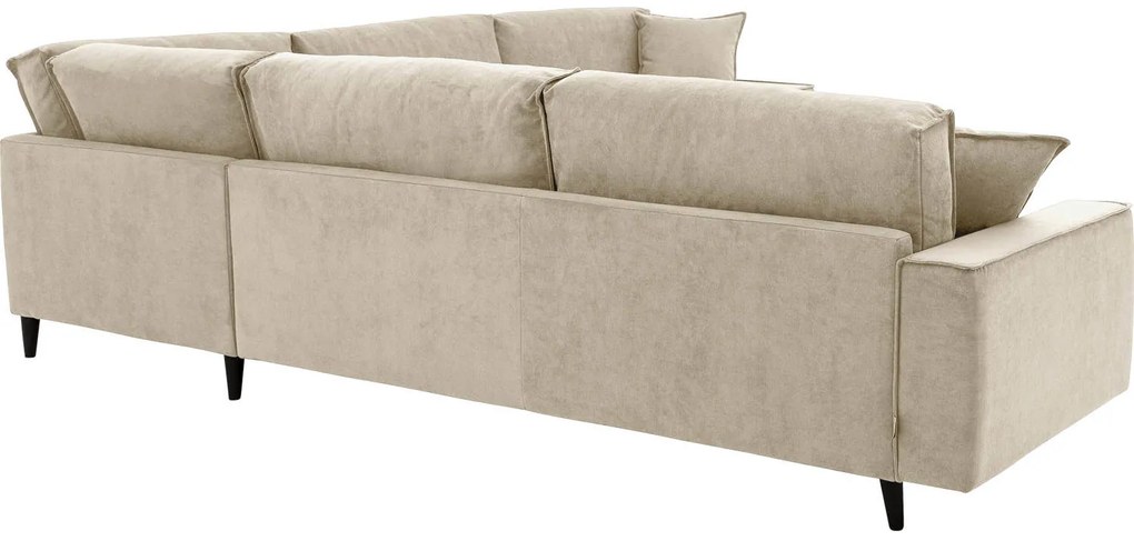 Goossens Bank Jonas beige, stof, 3,5-zits, urban industrieel