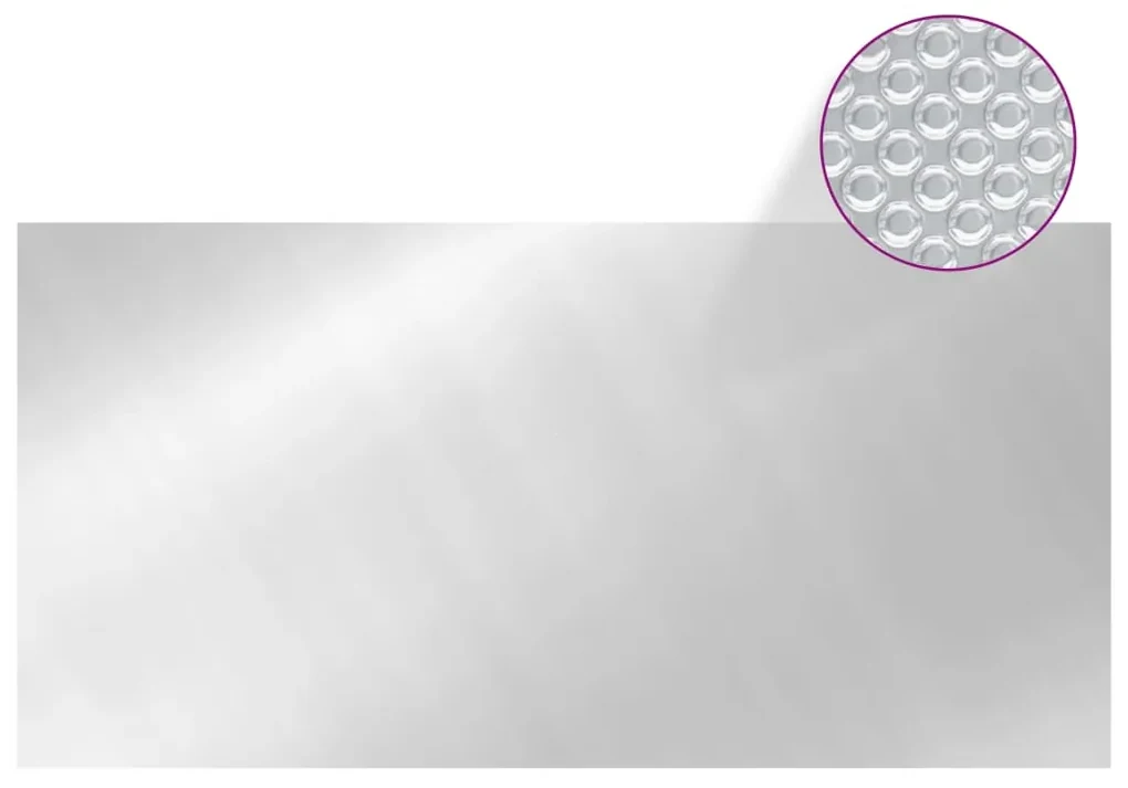 vidaXL Zwembadhoes 549x274 cm PE zilverkleurig
