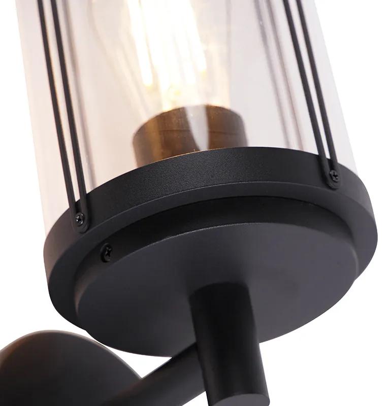 Design buiten wandlamp zwart IP44 - Schiedam Design E27 IP44 Buitenverlichting cilinder / rond