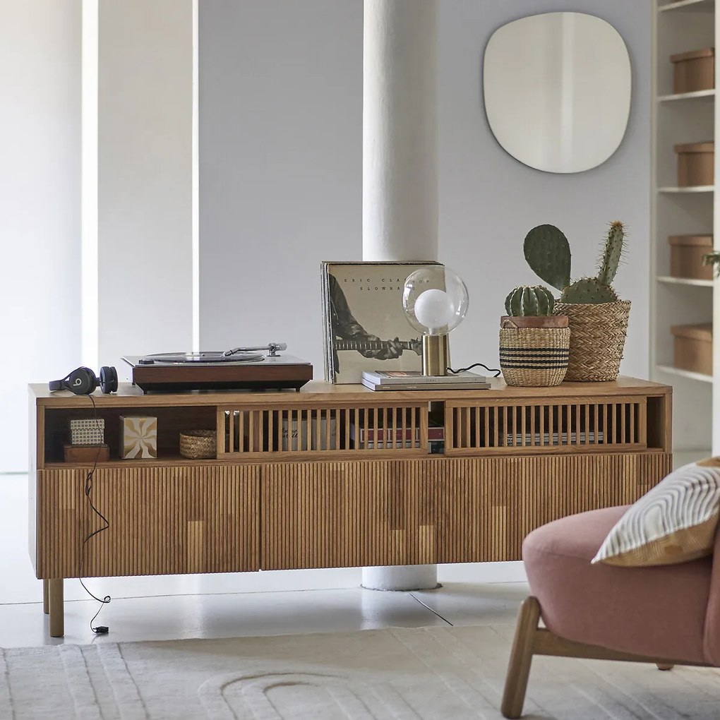 TV-meubel van eikenhout en fineer, Bilbao