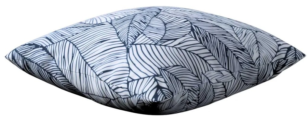 Dekoria Kussenhoes Kinga, donkerblauw-wit 60 x 60 cm