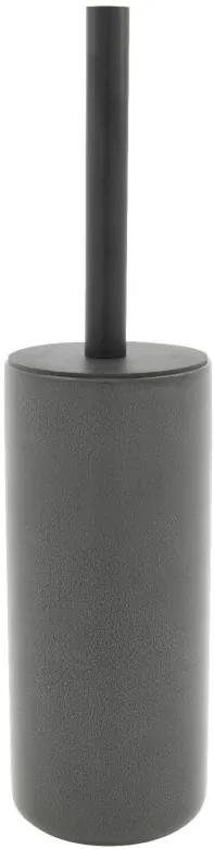 Toiletborstelhouder - Ø9.5x22cm - Reactief Keramiek - Antraciet (antraciet)
