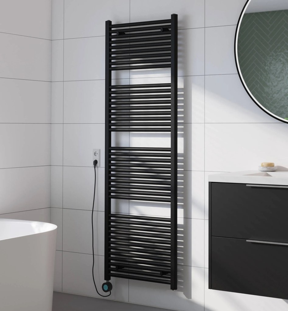 Saqu Cole elektrische radiator 900W 60x180cm mat zwart