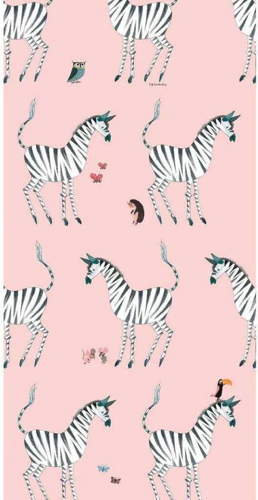 KEK Amsterdam Zebra behang pink