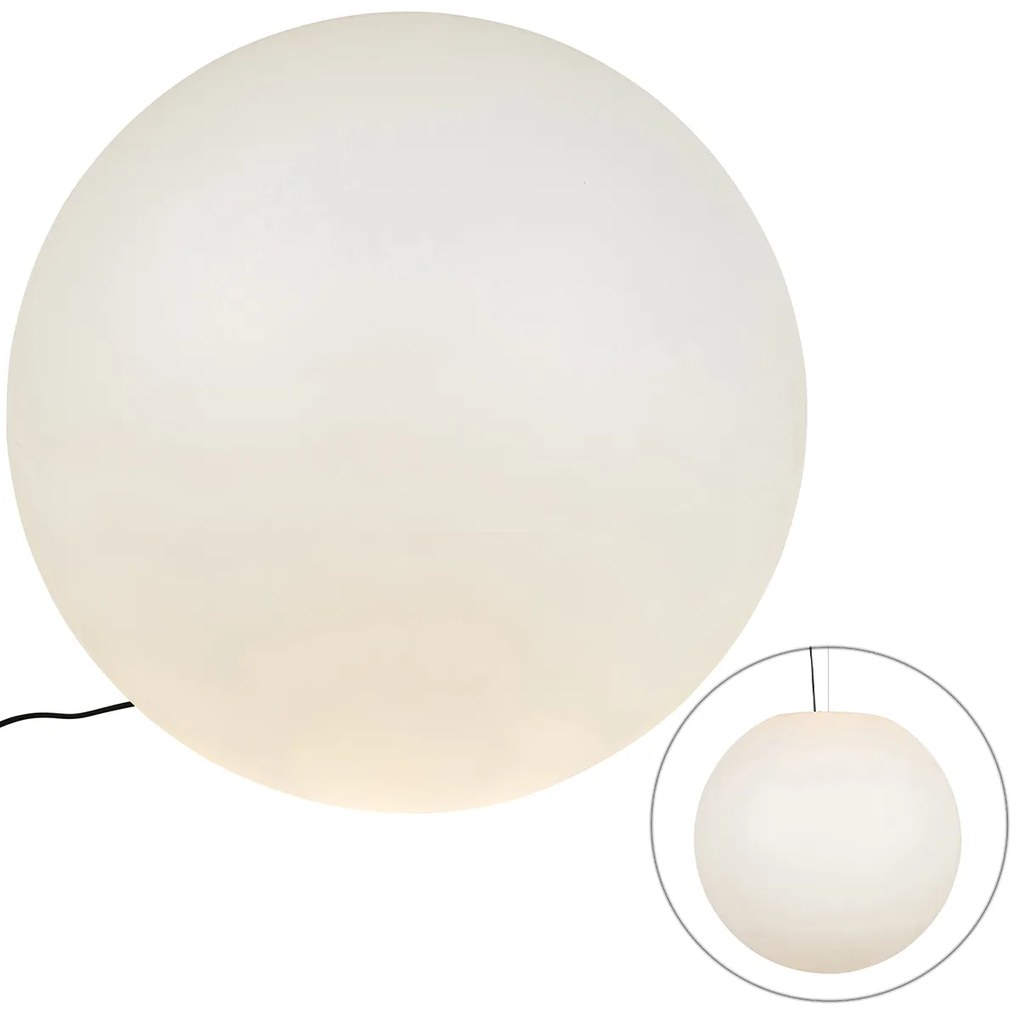 Moderne buitenlamp wit 77 cm IP65 - Nura Modern E27 IP44 Buitenverlichting bol / globe / rond