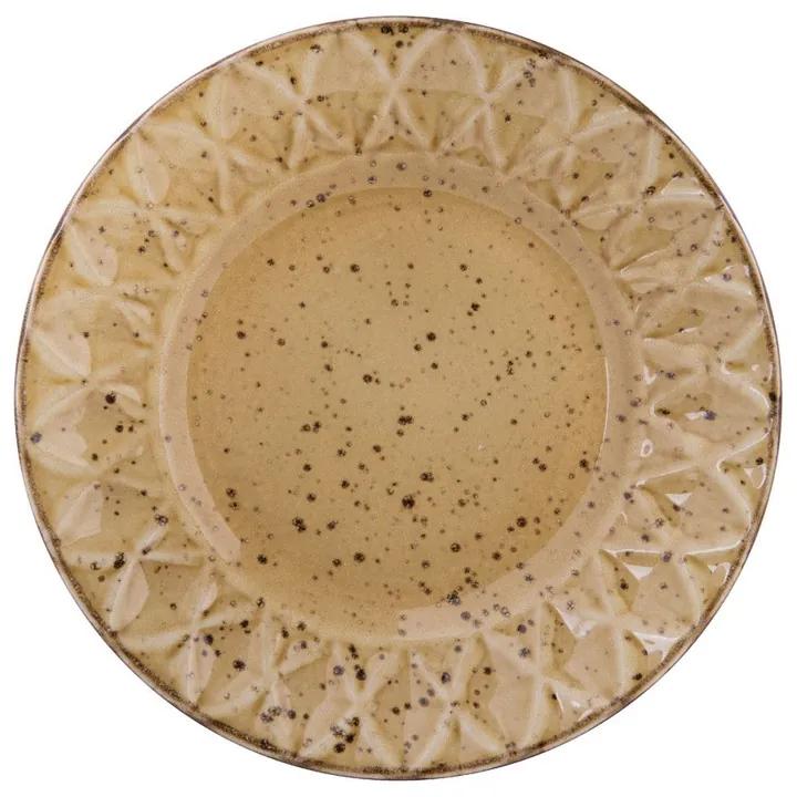 Ontbijtbord Emilia - mustard - 22 cm