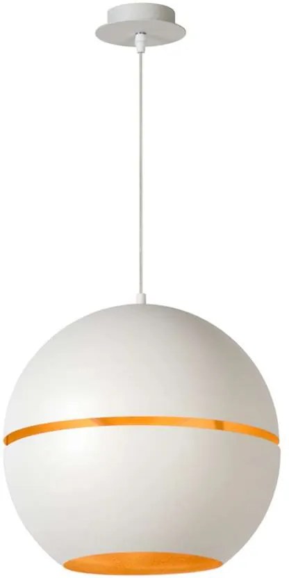 Lucide hanglamp Binari - wit - Ø35 cm - Leen Bakker