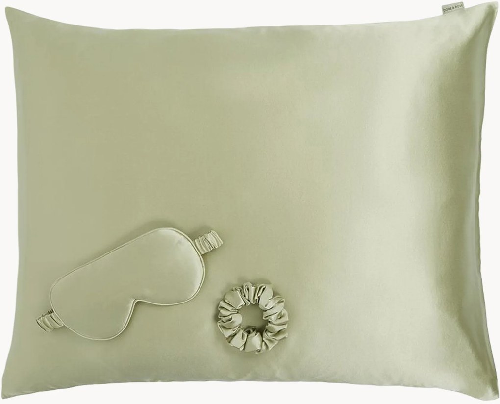 Zijden slaapset Olive S, 3-delig