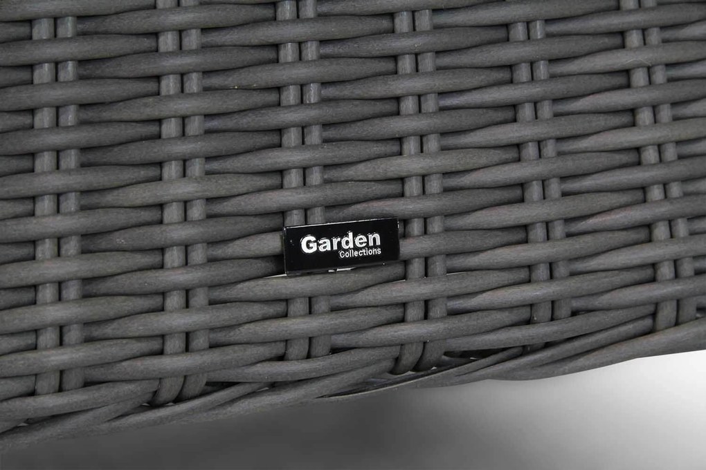 Dining Tuintafel Rond rond 120 cm Wicker Grijs Buckingham