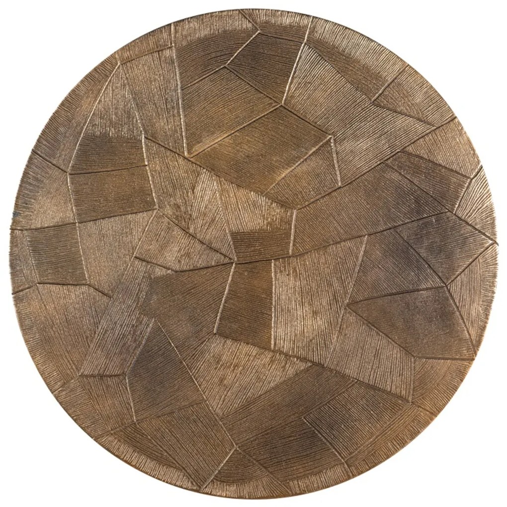 Richmond Interiors Tulum Salontafel Set Goud Geborsteld - 80 X 80cm.