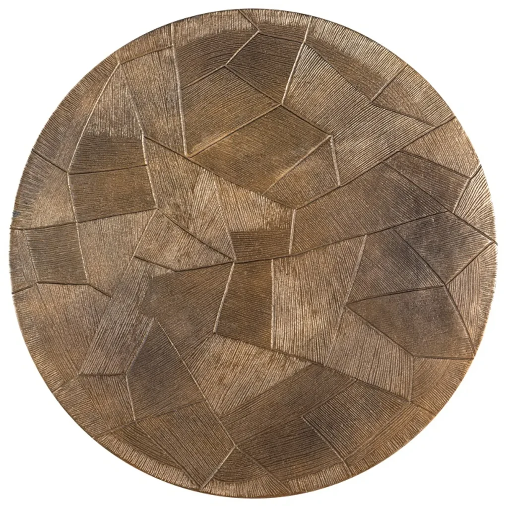 Richmond Interiors Tulum Salontafel Set Goud Geborsteld - 80 X 80cm.