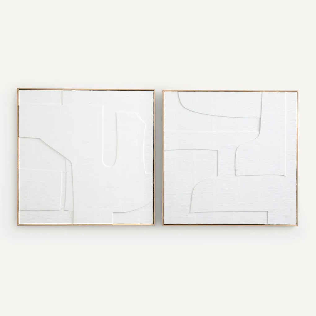 Set van 2 kaders in papier met reliëf, Hekatos
