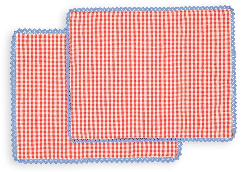 Set van 2 placemats in katoen/linnen Trattoria