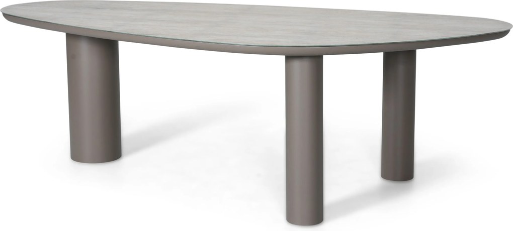 Tuinset 6 personen 240 cm Aluminium Taupe Apple Bee Pine