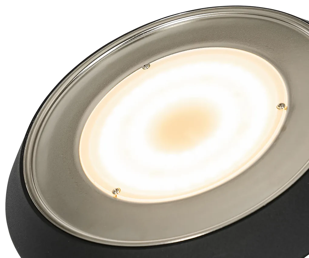 Vloerlamp zwart incl. LED en dimmer met leeslamp - Fez Retro Binnenverlichting Lamp