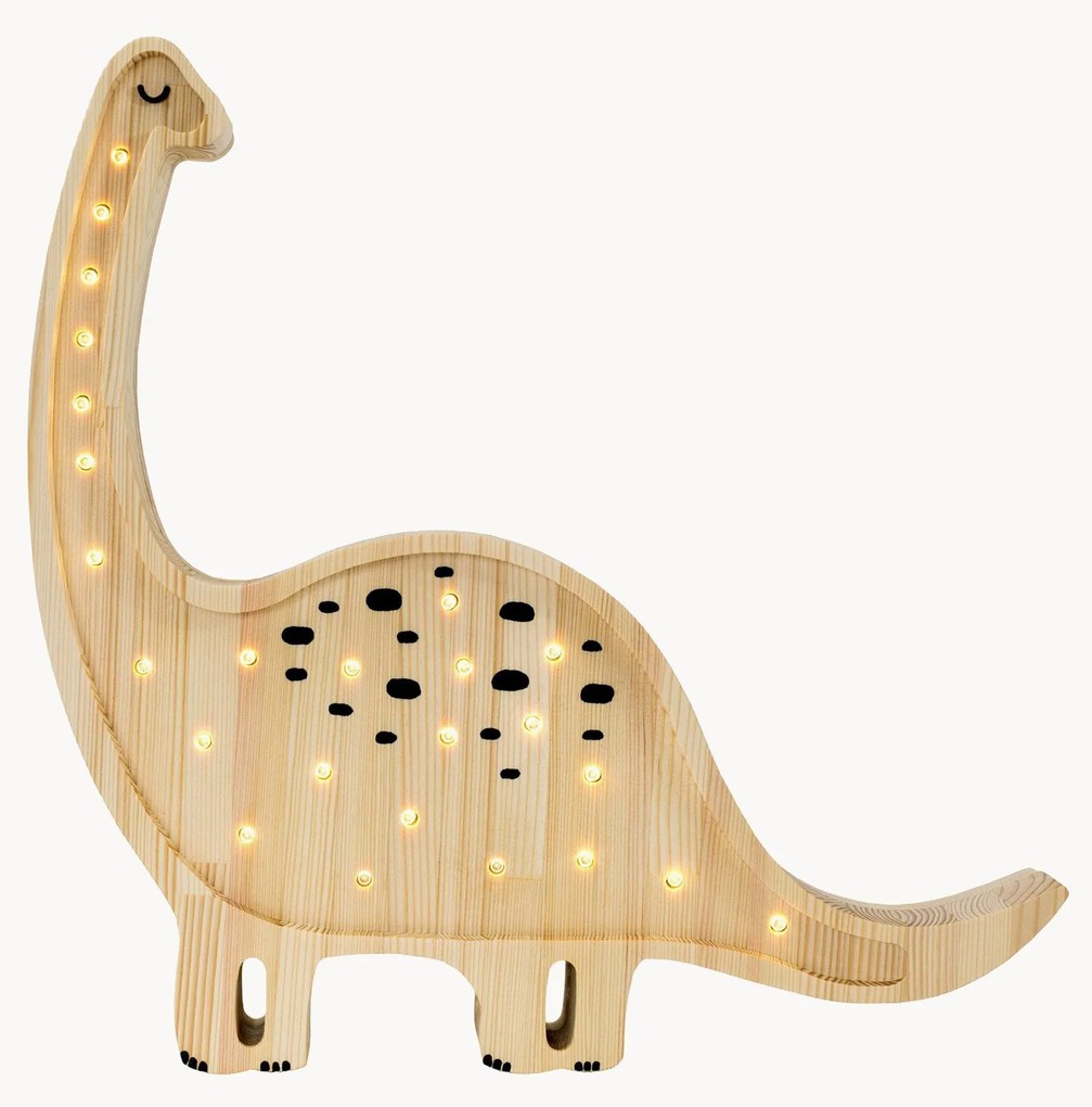 Handgemaakte LED-kinderlamp Diplodocus met timerfunctie en afstandsbediening, dimbaar