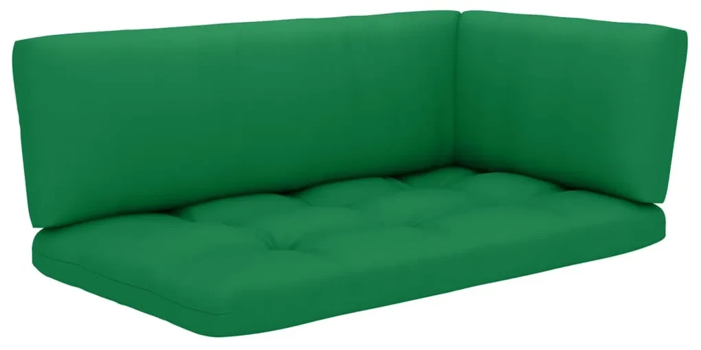 vidaXL 4-delige Loungeset pallet met kussens grijs geïmpregneerd hout