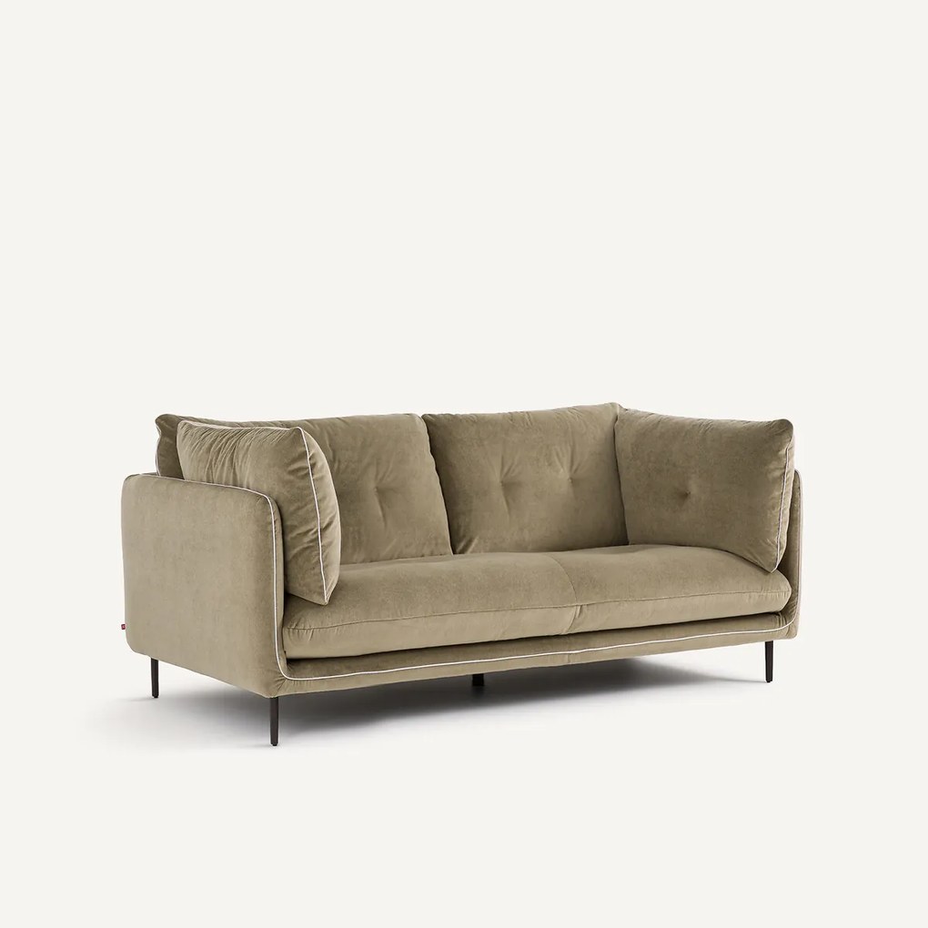 Compacte bank in linnen fluweel, BOTERO