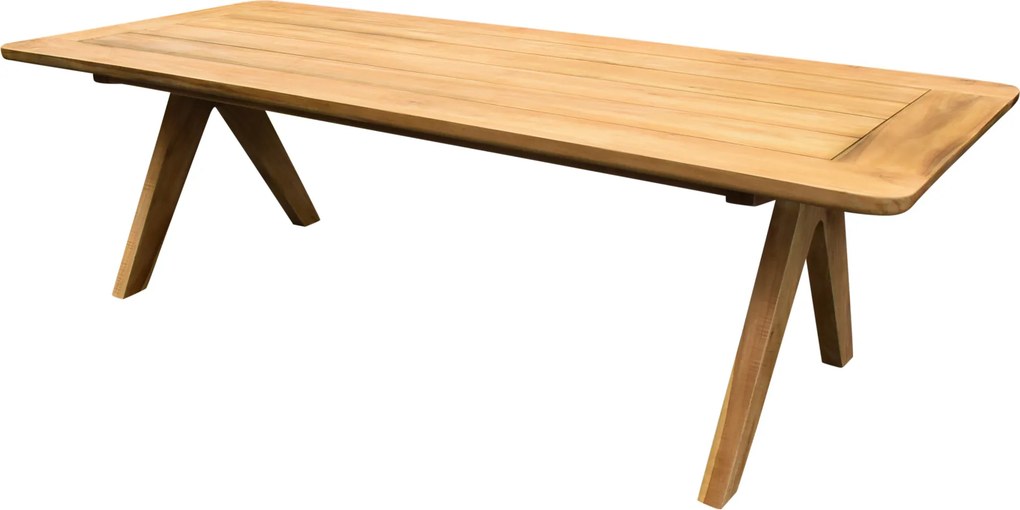 Soerabaya dining tuintafel teak 260x110xH75 cm