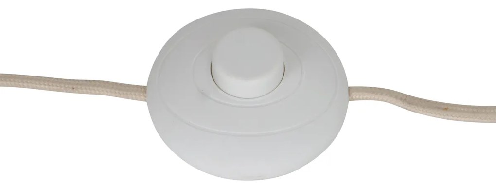 Retro vloerlamp beige met mat glas - Fedde