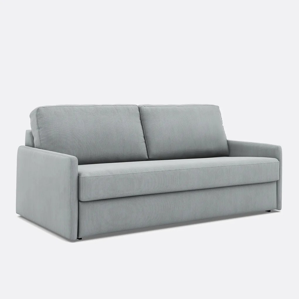 Slaapbank in ribfluweel, Comfort Bultex®, Marta