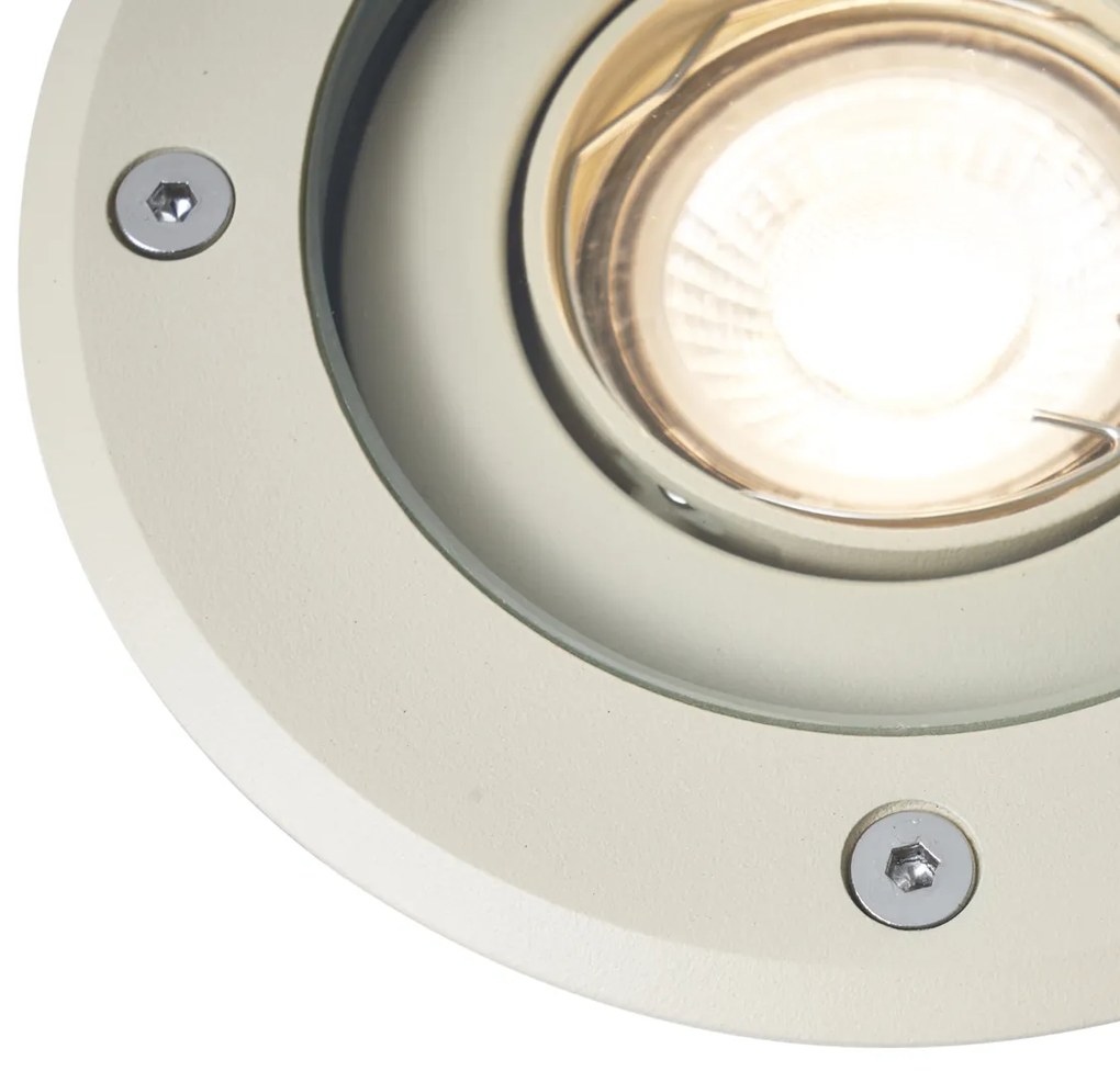 Buitenlamp Moderne grondspot grijs beige GU10 50mm verstelbaar IP65 - Delux Modern GU10 IP65 Buitenverlichting