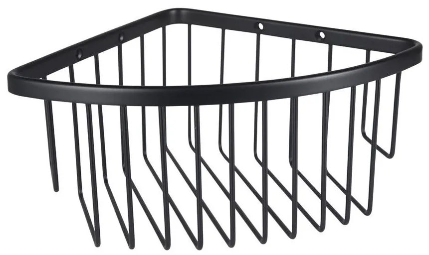 Eastbrook Solid messing doucherek driehoek met ronding zwart mat
